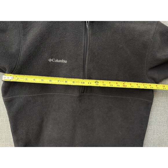 Columbia M medium unisex Black half zip fleece jacket - Picture 3 of 7